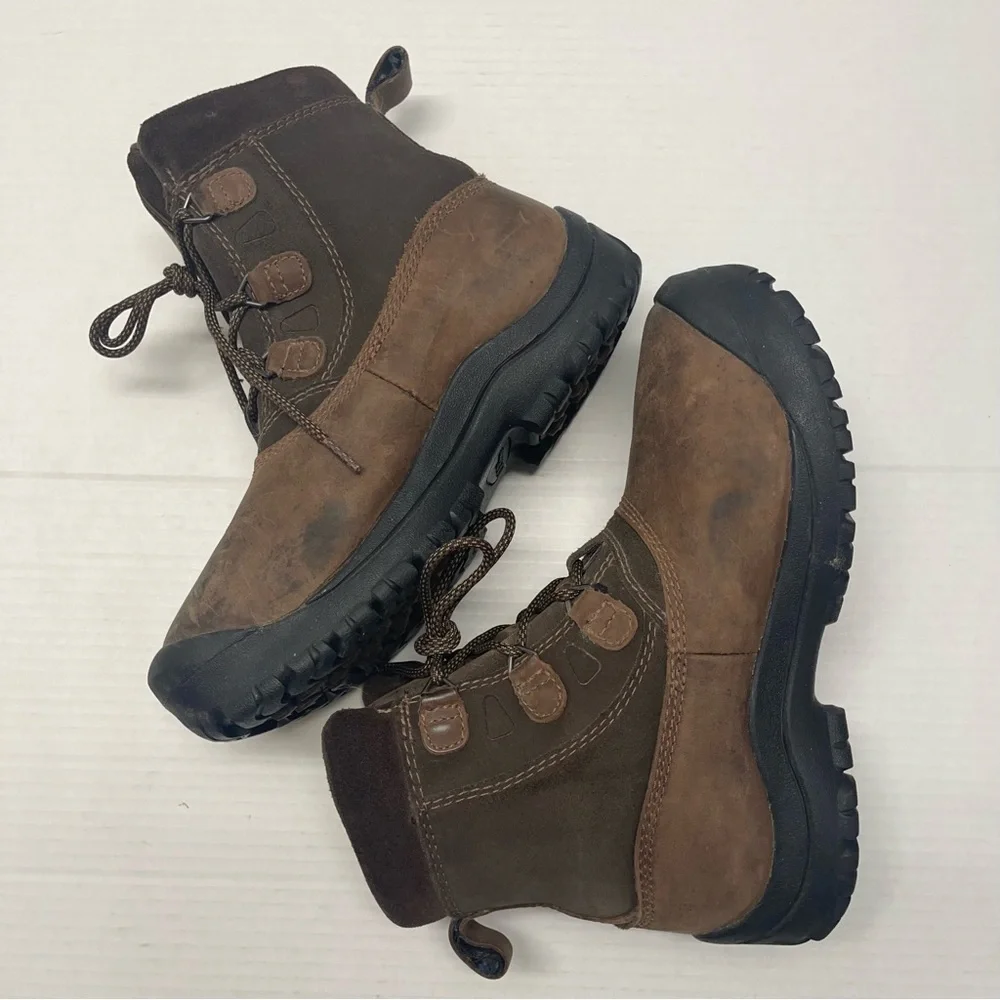 L.L Bean Tek 2.5 Suede Leather Boots Primaloft Lace Up Brown Sz 7